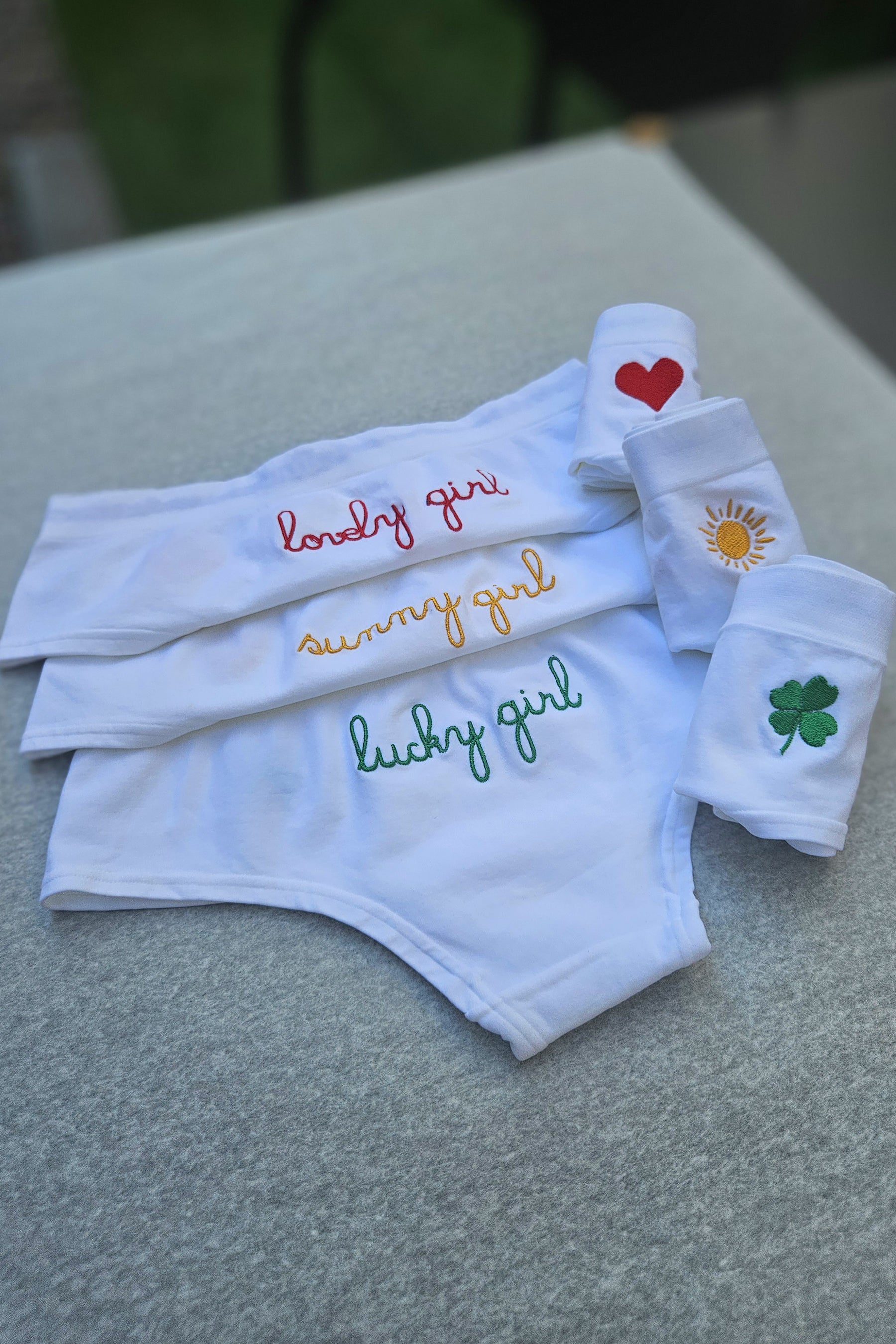 Set 3 Coulotte "Lucky, Sunny e Lovely Girl"