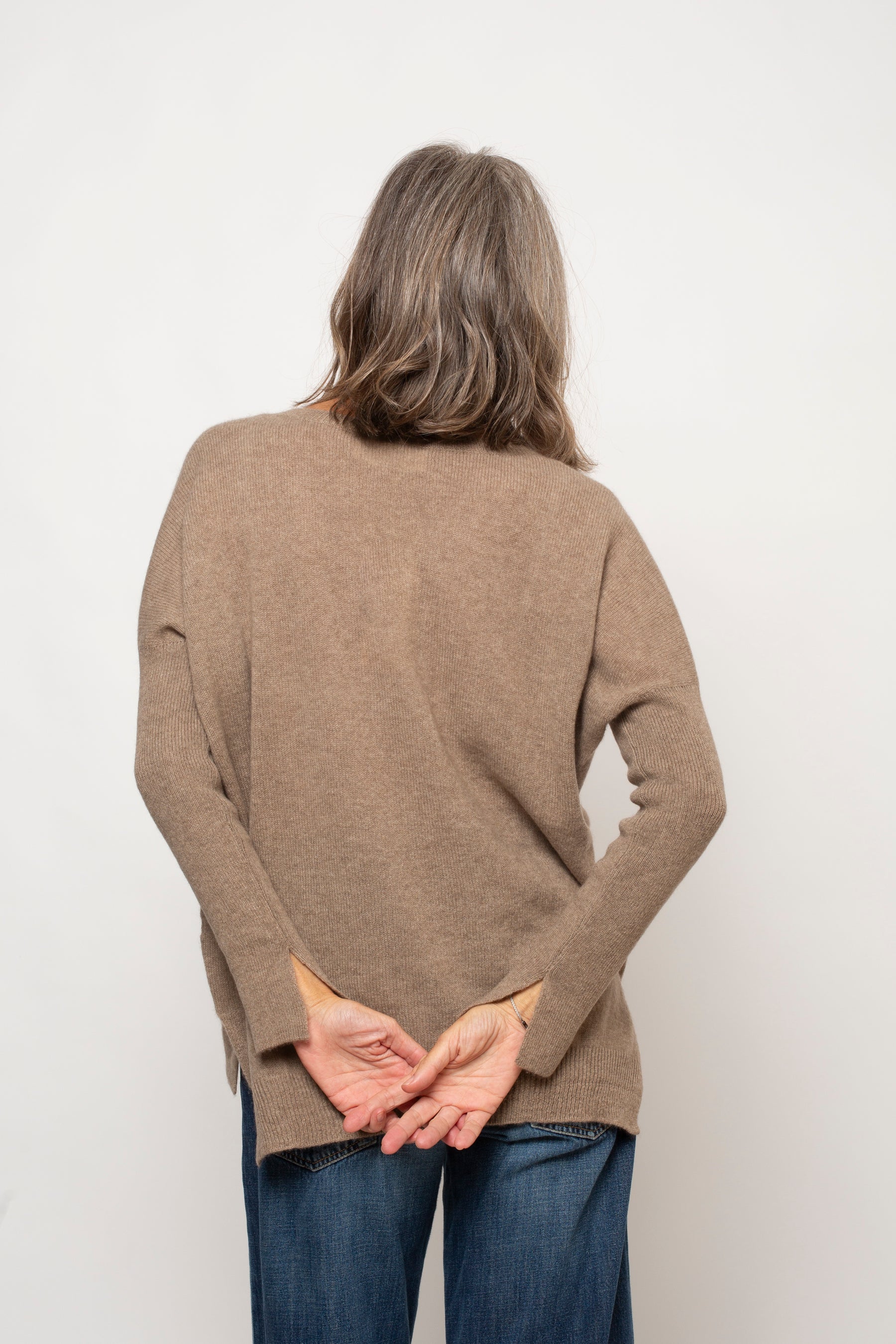 Maglia 100% Cashmere Scollo a V Agata Aspen