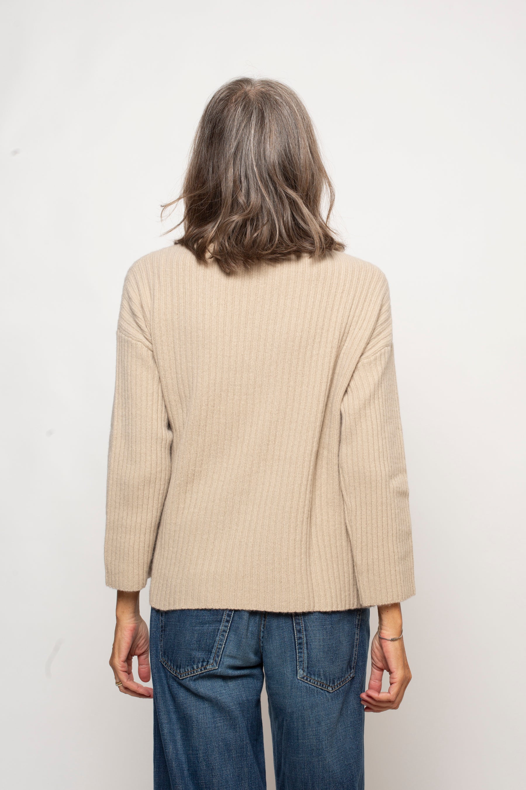 Cardigan a coste con lacci Eufonia