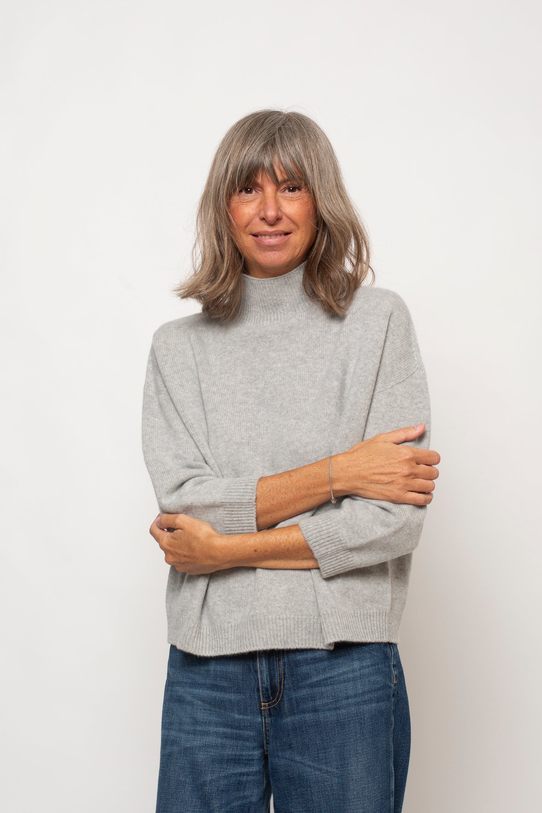 Maglia Collo Alto 100% Cashmere Agata Aspen