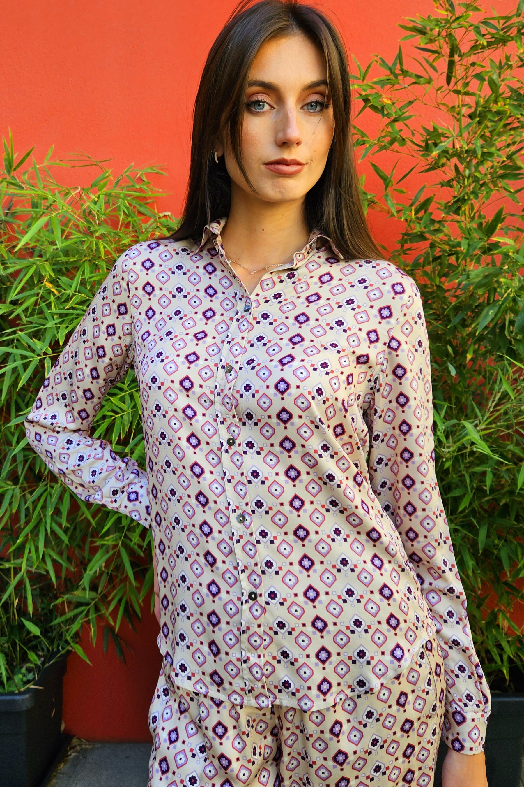 Camicia Collo Italiano Mosca