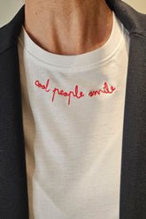 T-Shirt Manica Corta "Cool People Smile"