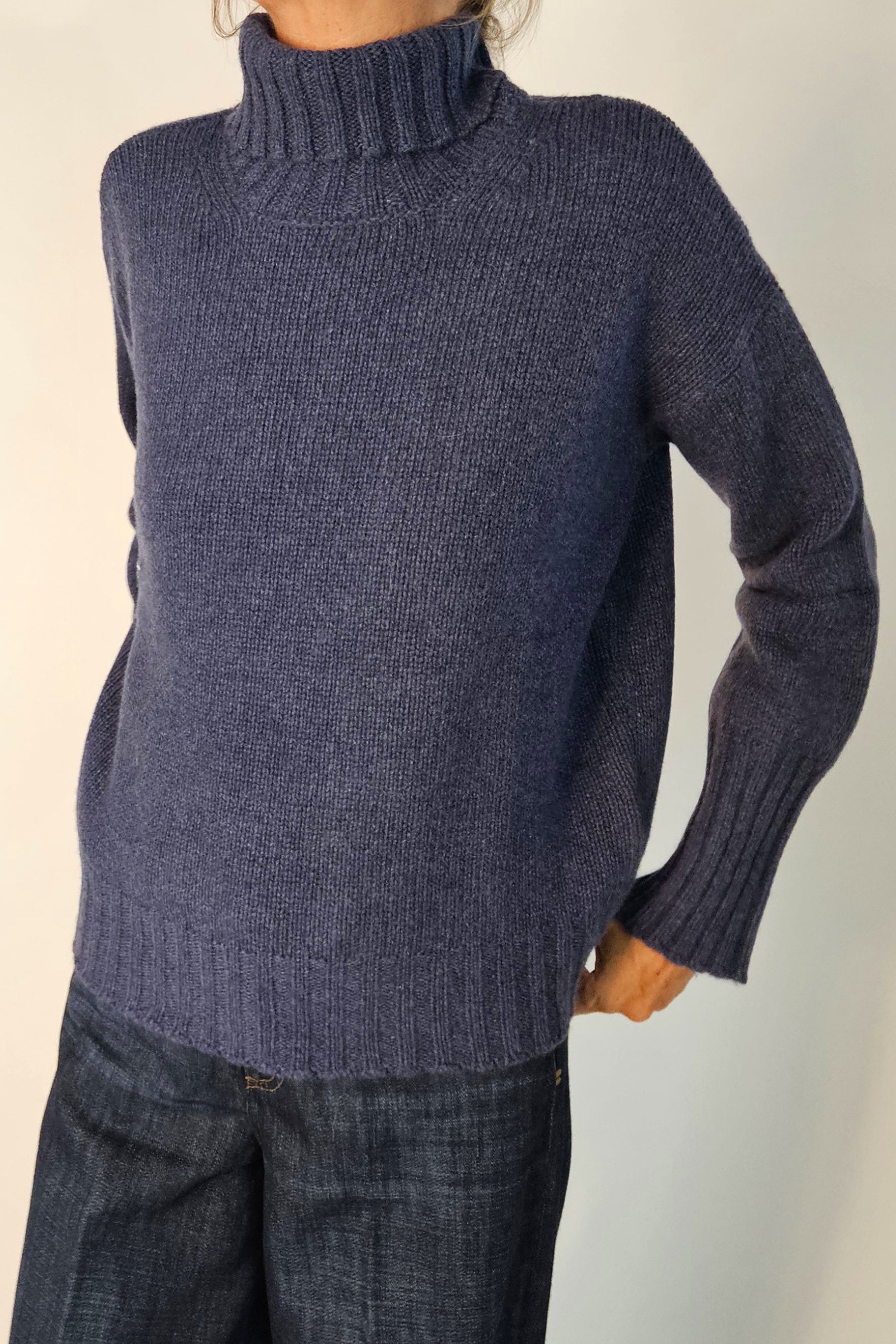 Maglia Collo Alto 100% Cashmere Aragona