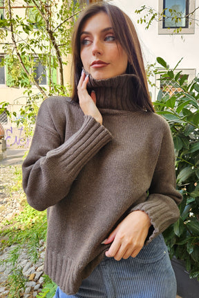 Maglia Collo Alto 100% Cashmere Aragona