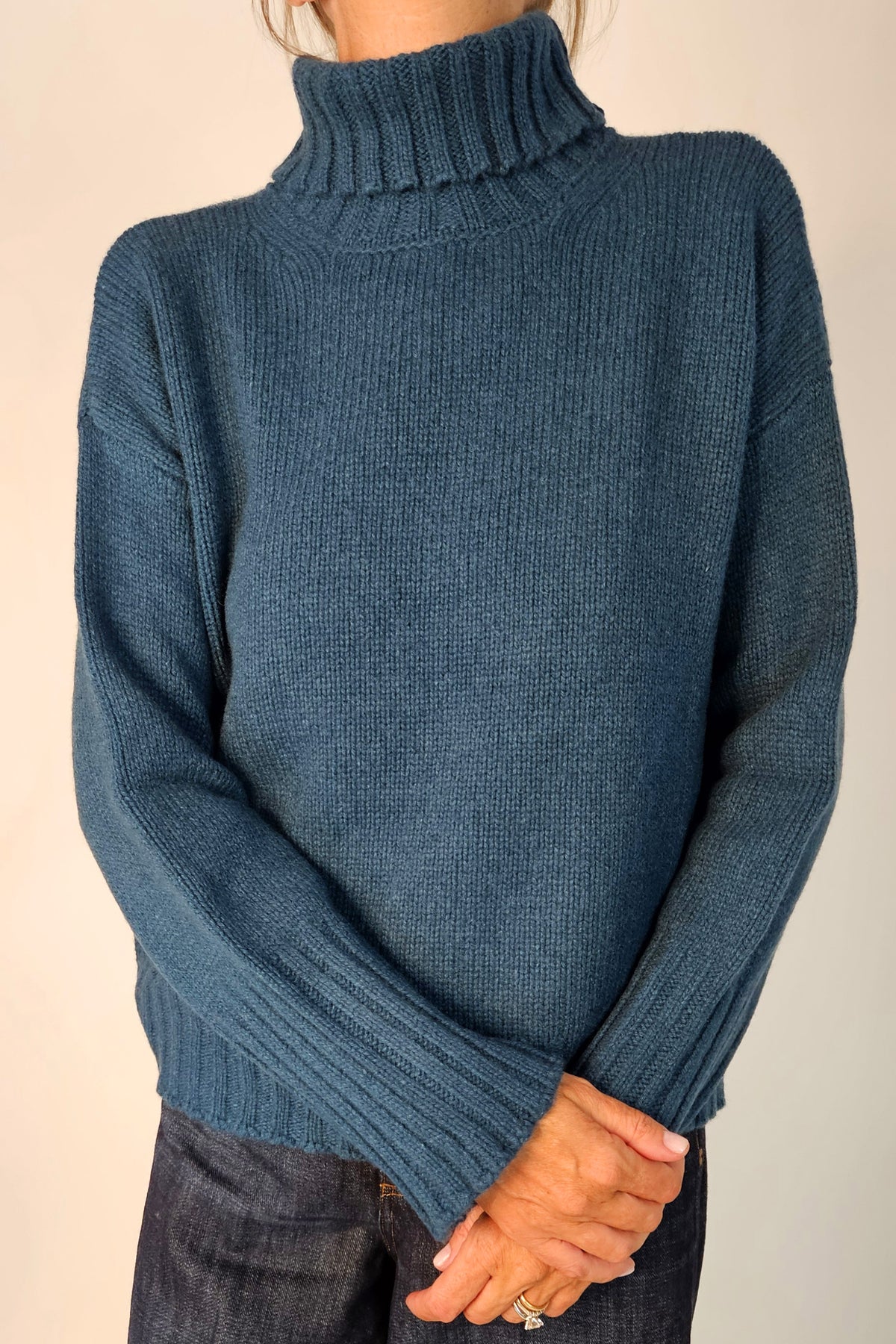 Maglia Collo Alto 100% Cashmere Aragona