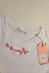 T-Shirt Manica Corta "Let The Party Be...Gin"