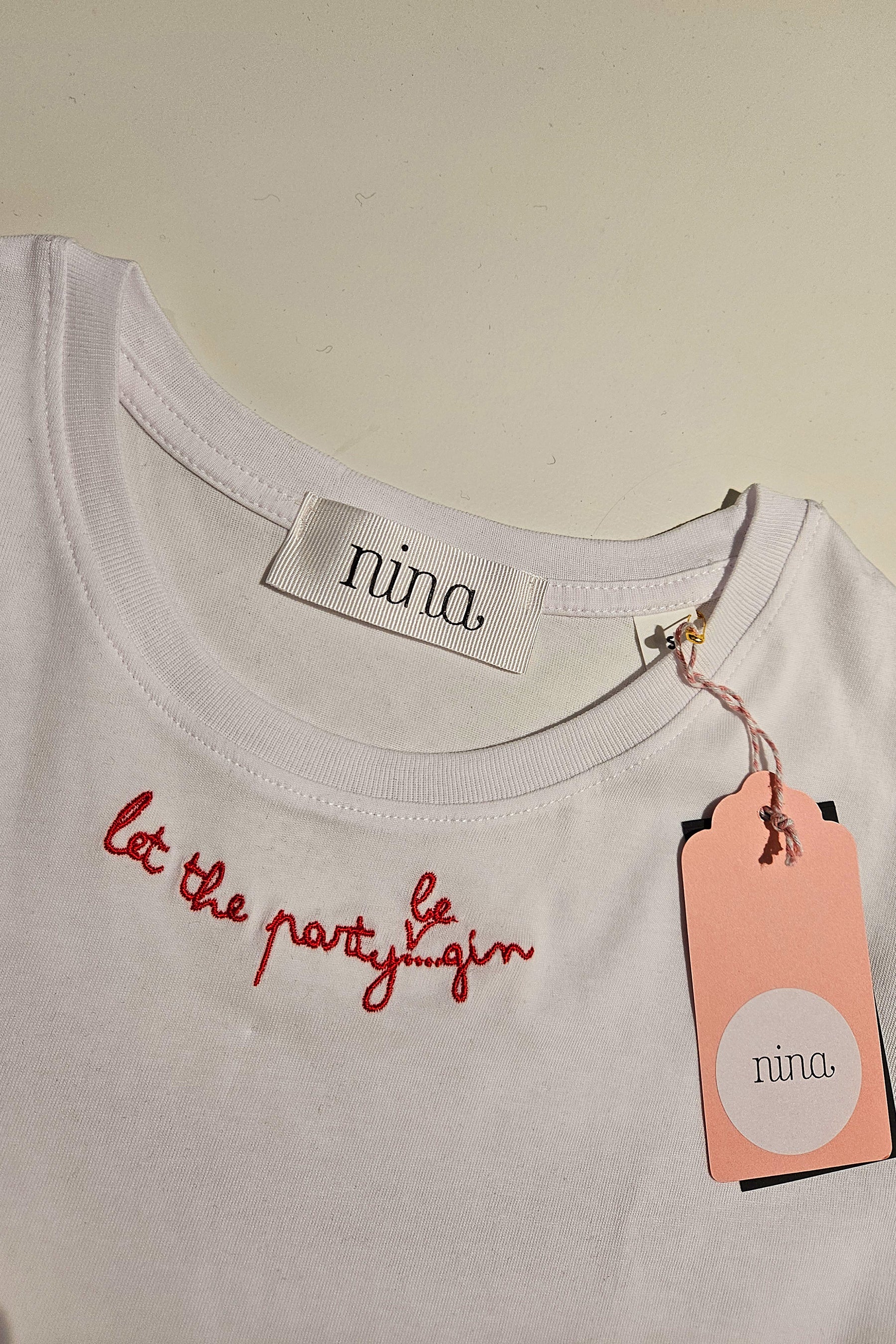 T-Shirt Manica Corta "Let The Party Be...Gin"