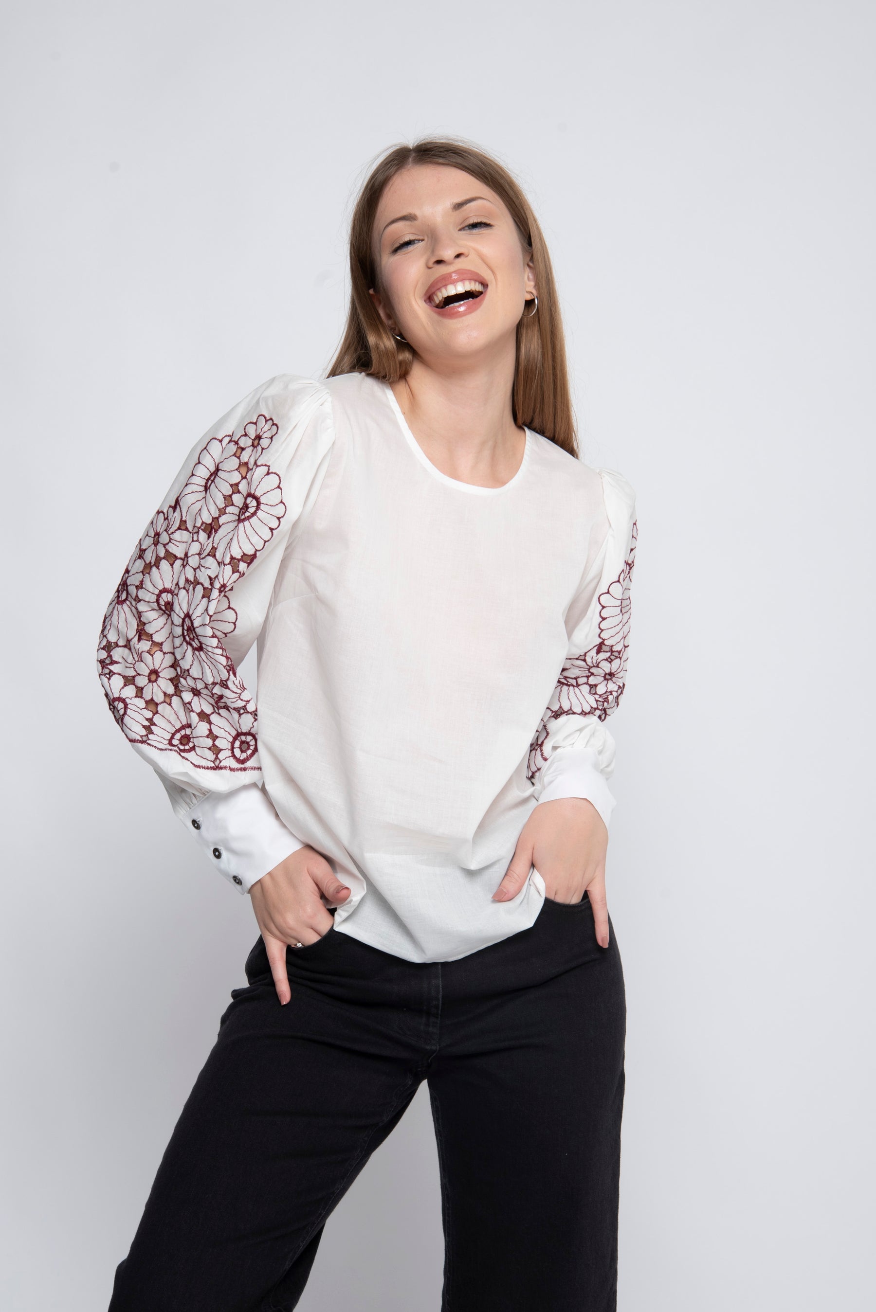 Camicia con ricami Justmine