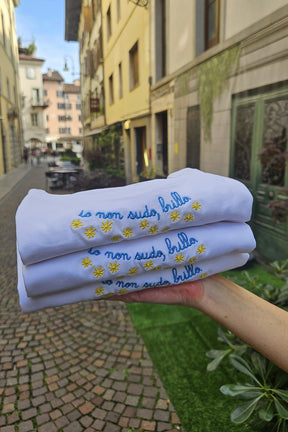 T-Shirt manica corta "io non sudo, brillo"