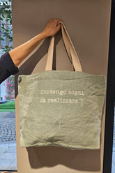 Borsa in Juta "contengo sogni da realizzare"