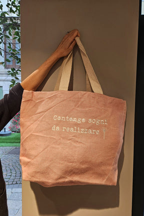 Borsa in Juta "contengo sogni da realizzare"