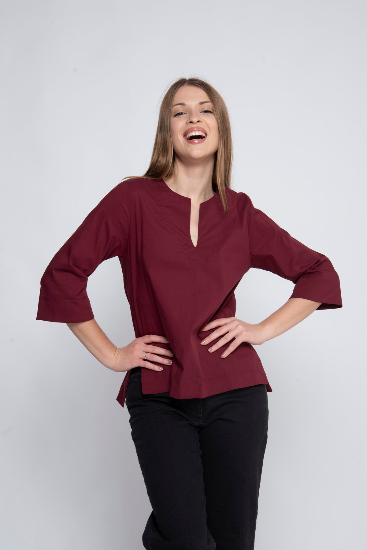 Blusa manica 3/4 Justmine