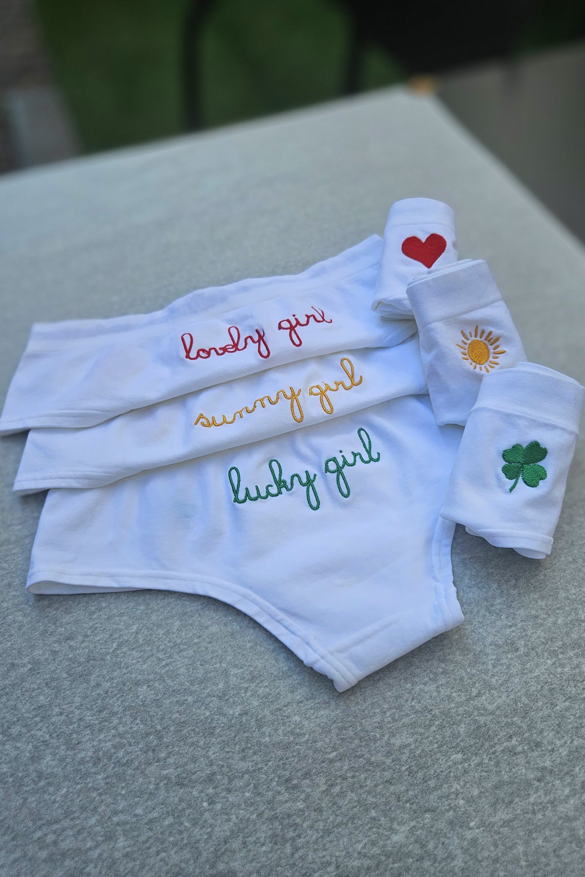 Set 3 Coulotte "Lucky, Sunny e Lovely Girl"
