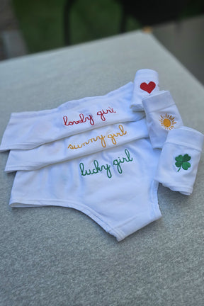 Set 3 Coulotte "Lucky, Sunny e Lovely Girl"