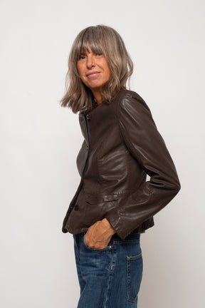 Giacca in pelle Drows