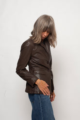Giacca in pelle Drows