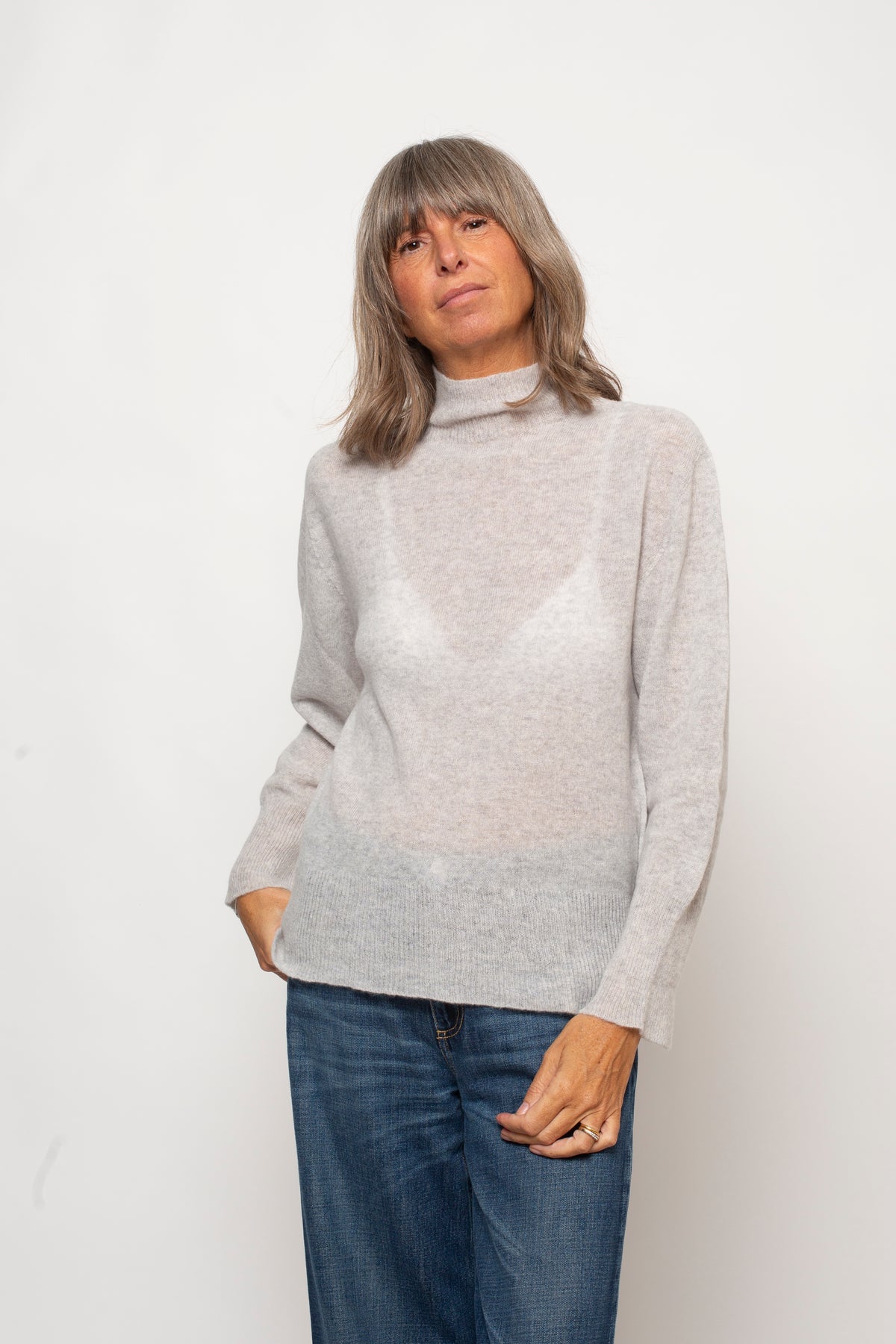 Pull collo alto Eufonia