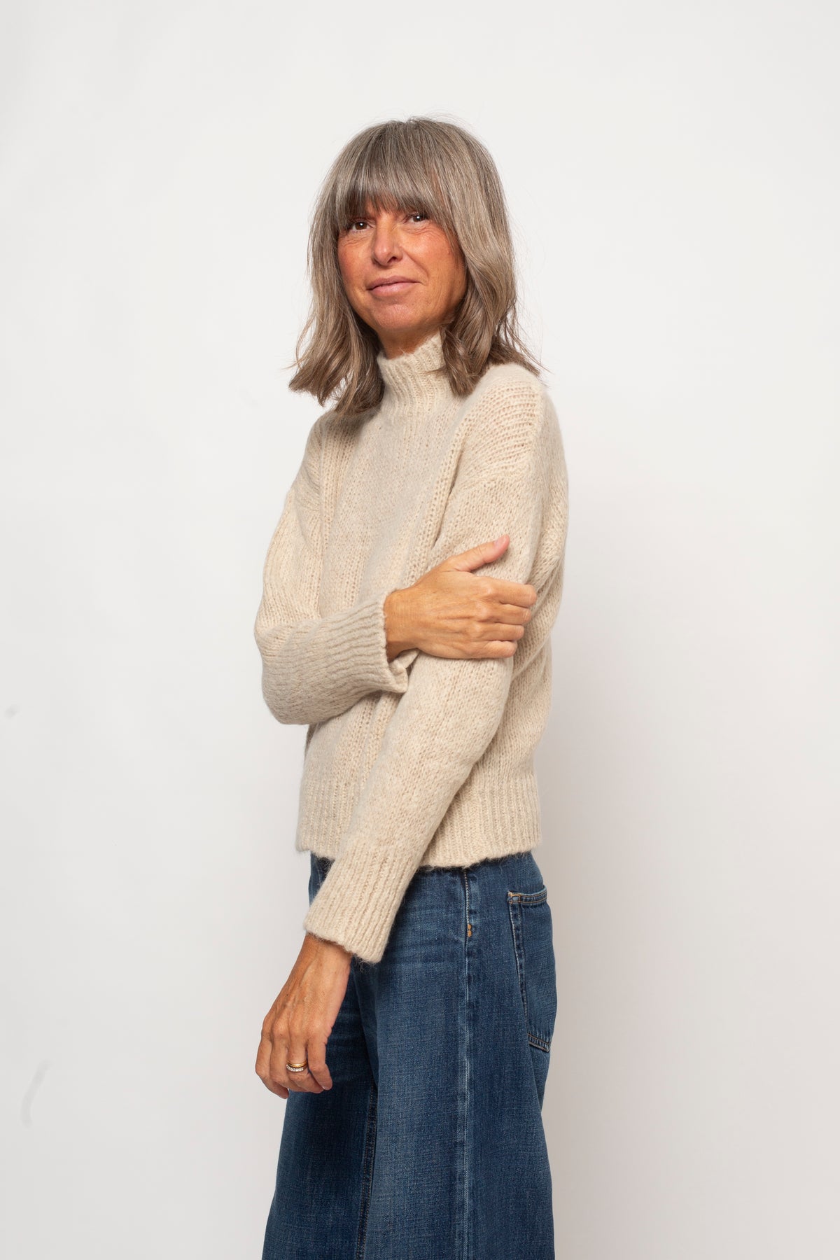 Maglia boxy paricollo Eufonia