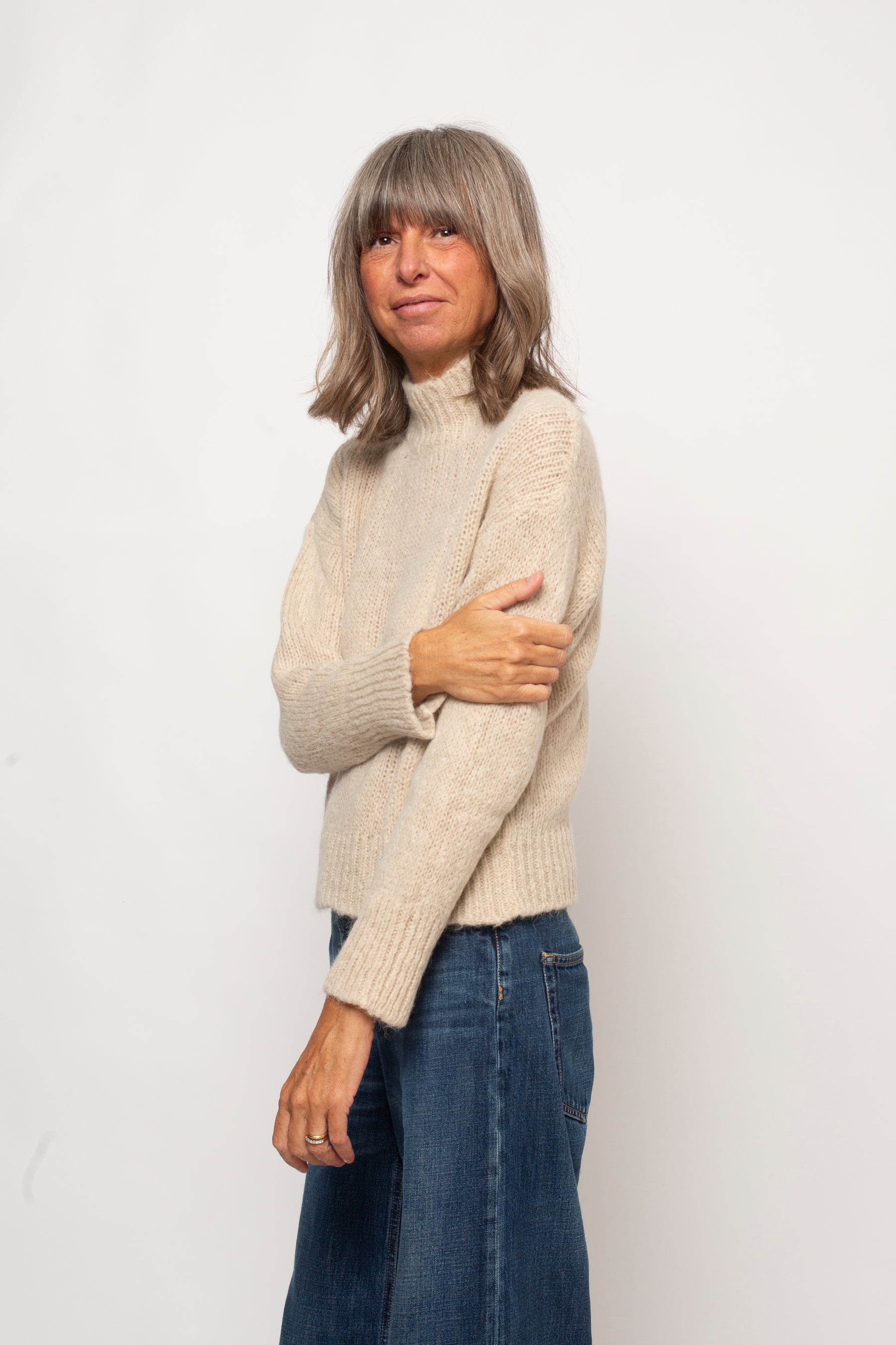 Maglia boxy paricollo Eufonia