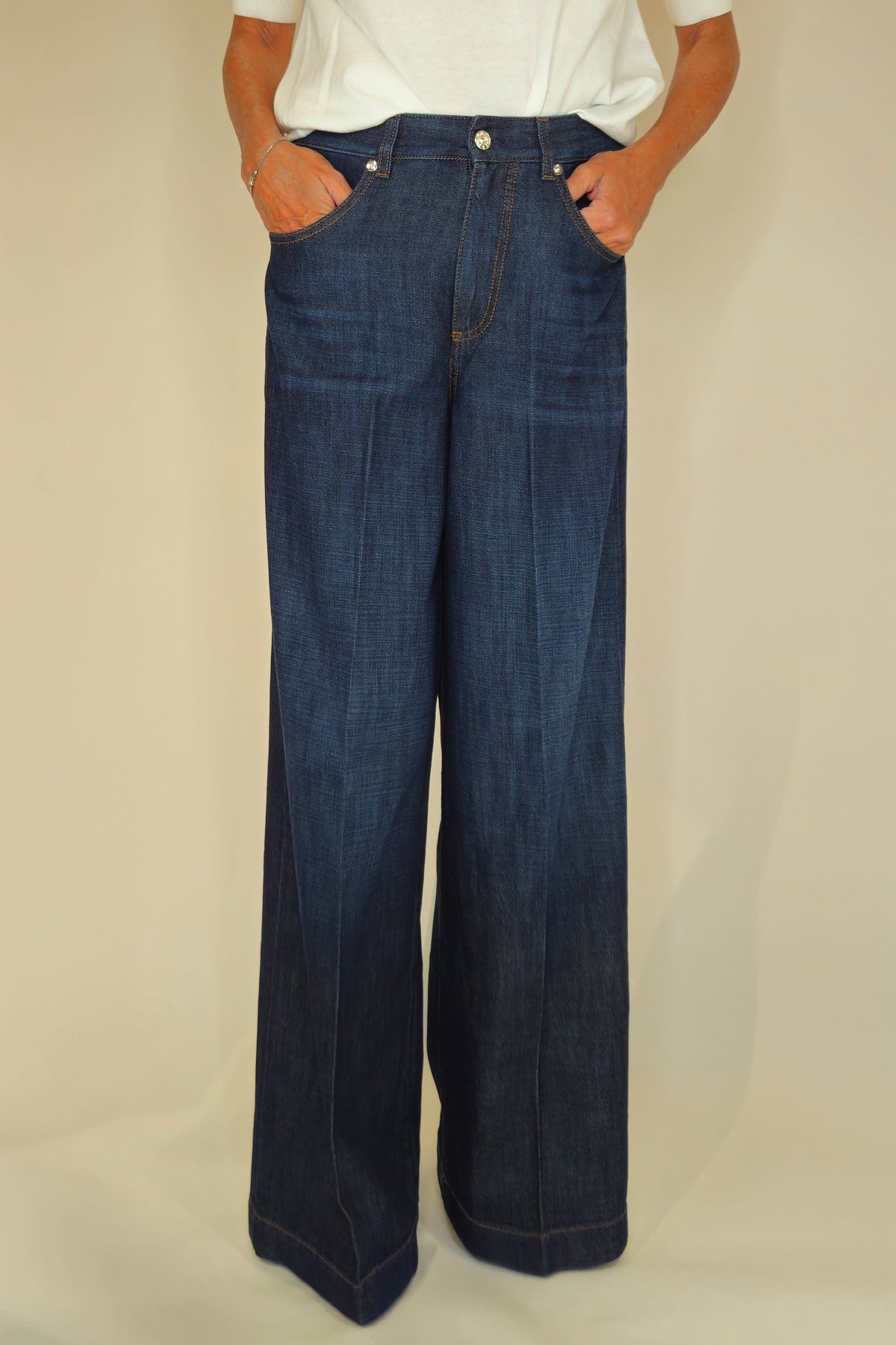 Jeans Patti con elastico vita dietro Nine in the Morning