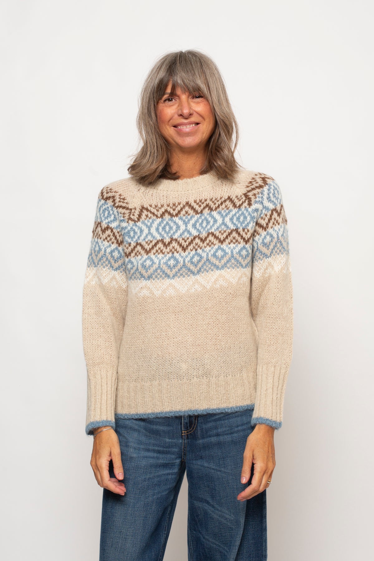Maglia girocollo norvegese Eufonia