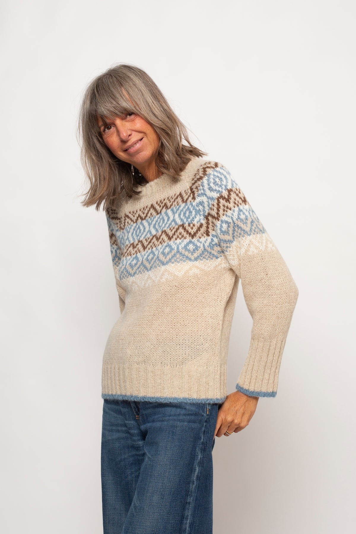 Maglia girocollo norvegese Eufonia