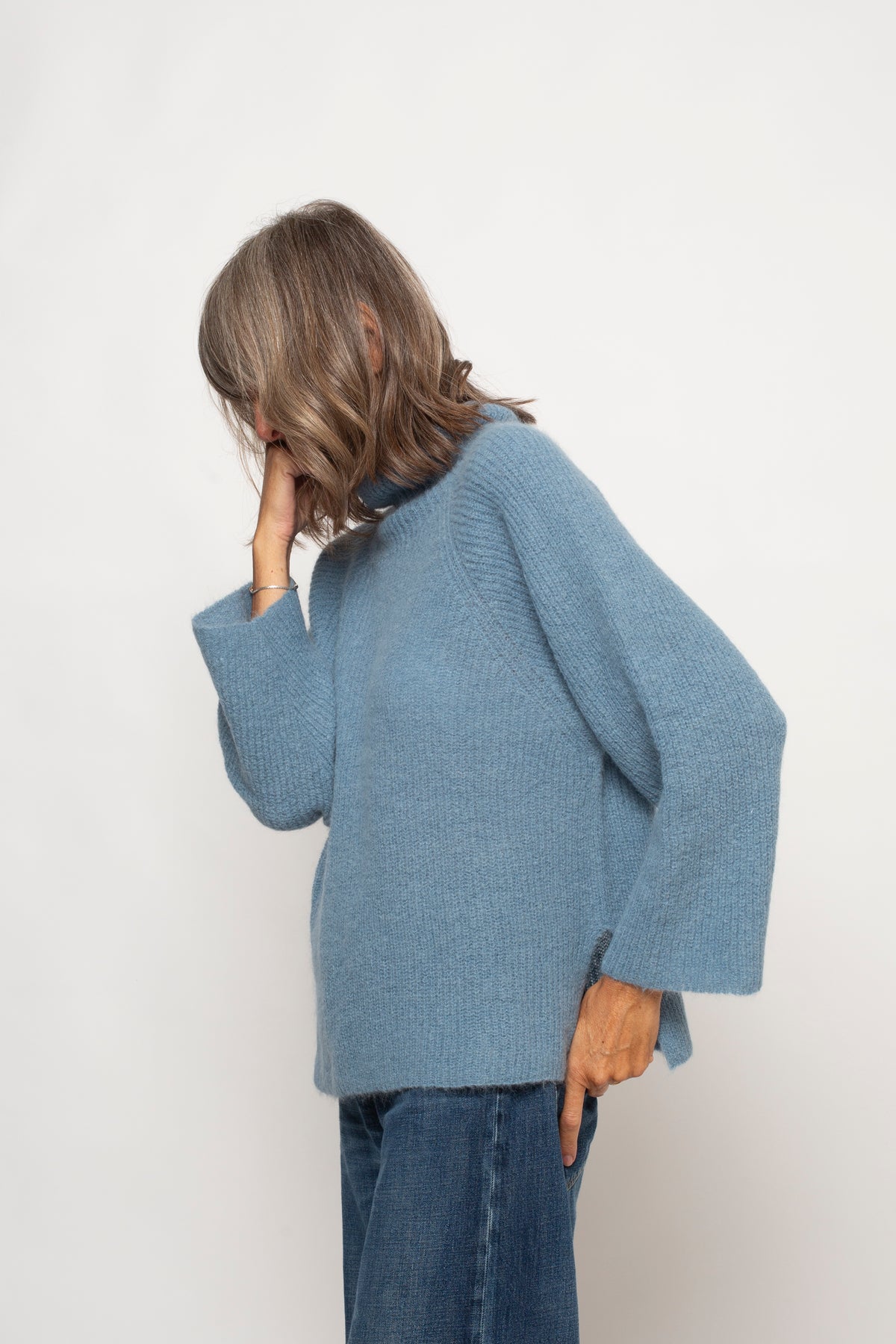 Maxi pull collo alto Eufonia