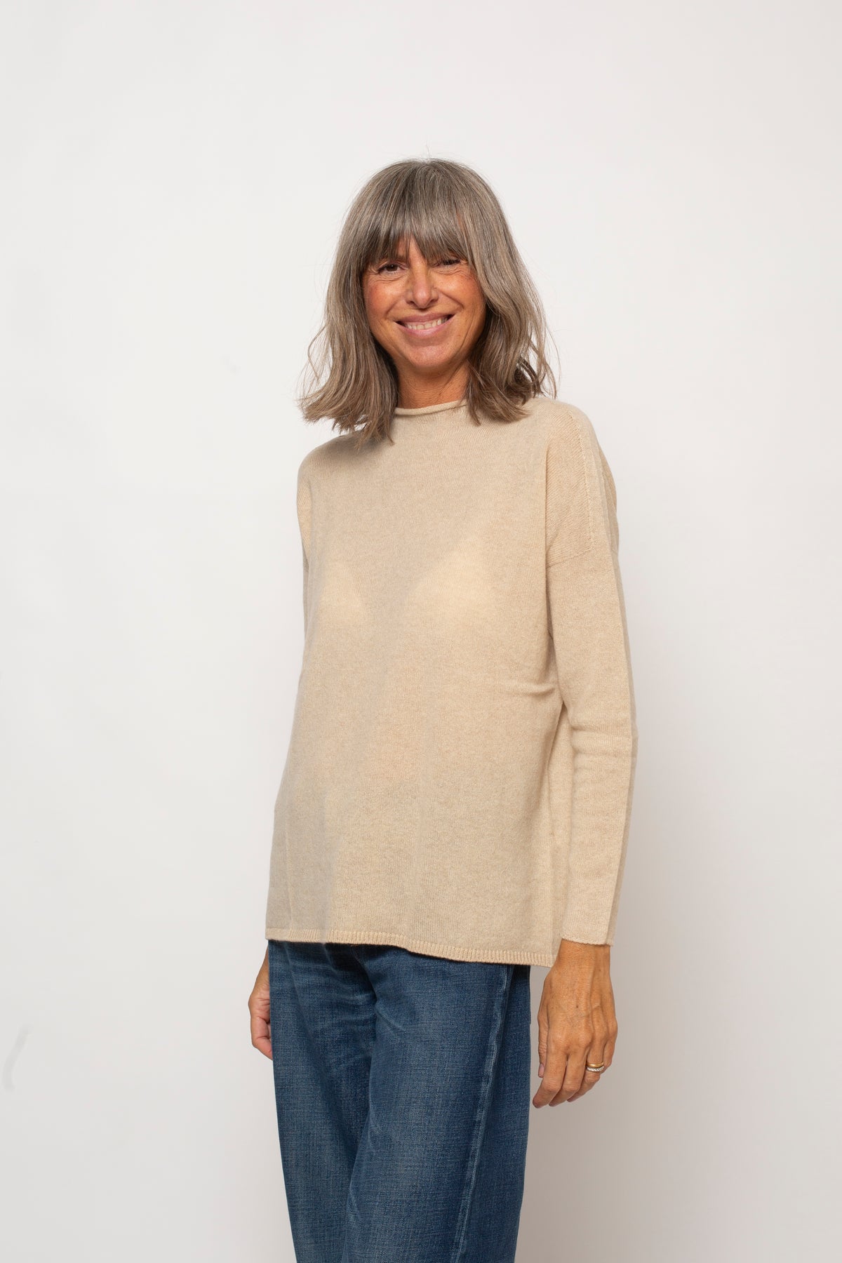 Maglia 100% Cashmere Girocollo Agata Aspen