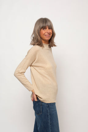 Maglia 100% Cashmere Girocollo Agata Aspen