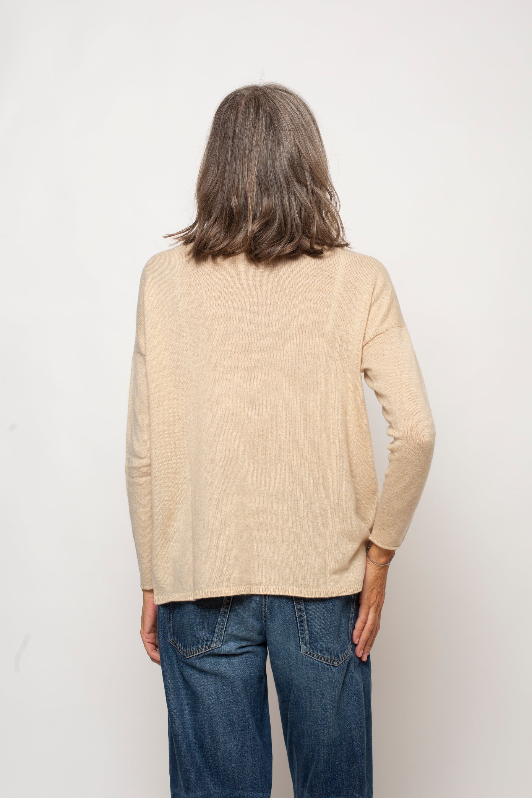Maglia 100% Cashmere Girocollo Agata Aspen