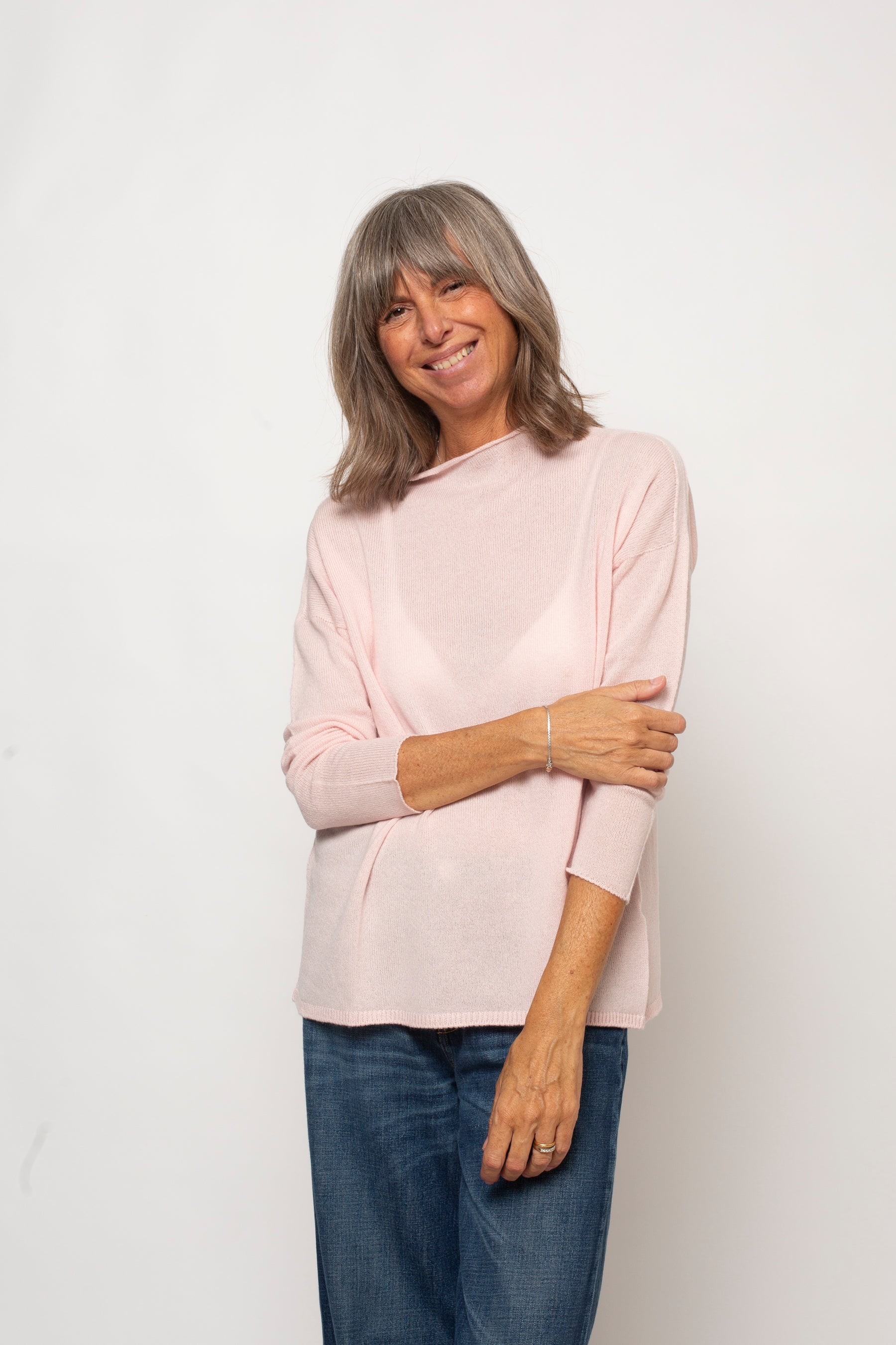 Maglia 100% Cashmere Girocollo Agata Aspen