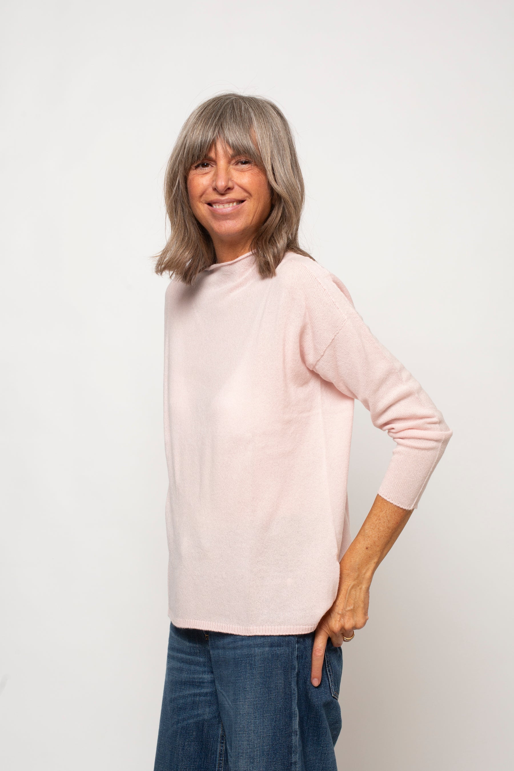 Maglia 100% Cashmere Girocollo Agata Aspen