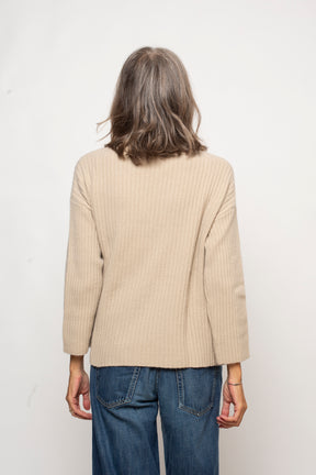 Cardigan a coste con lacci Eufonia