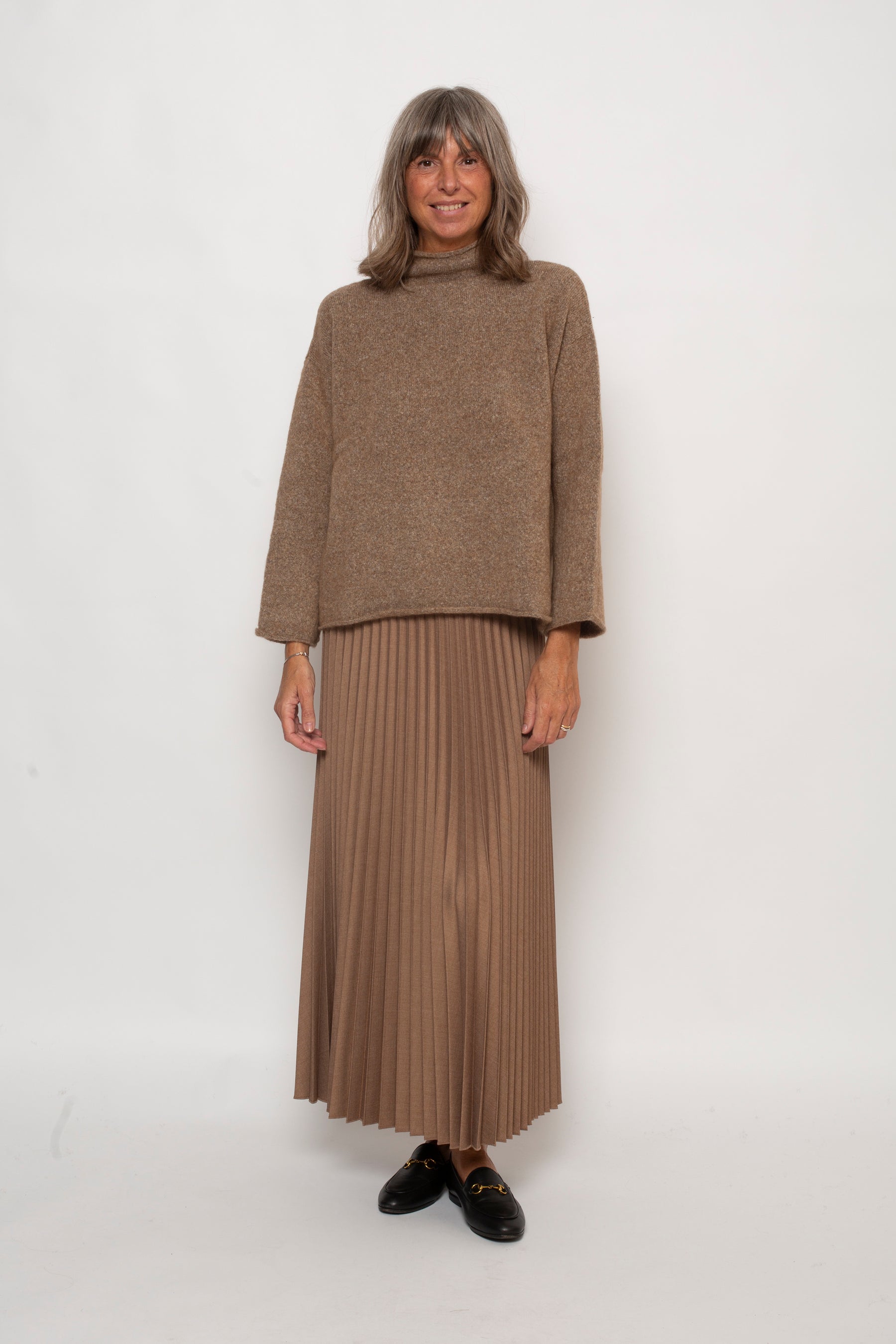 Maglia collo in piedi over Eufonia