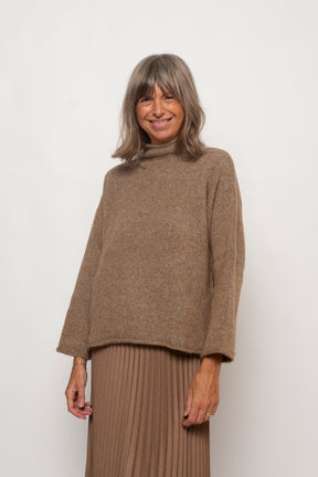 Maglia collo in piedi over Eufonia