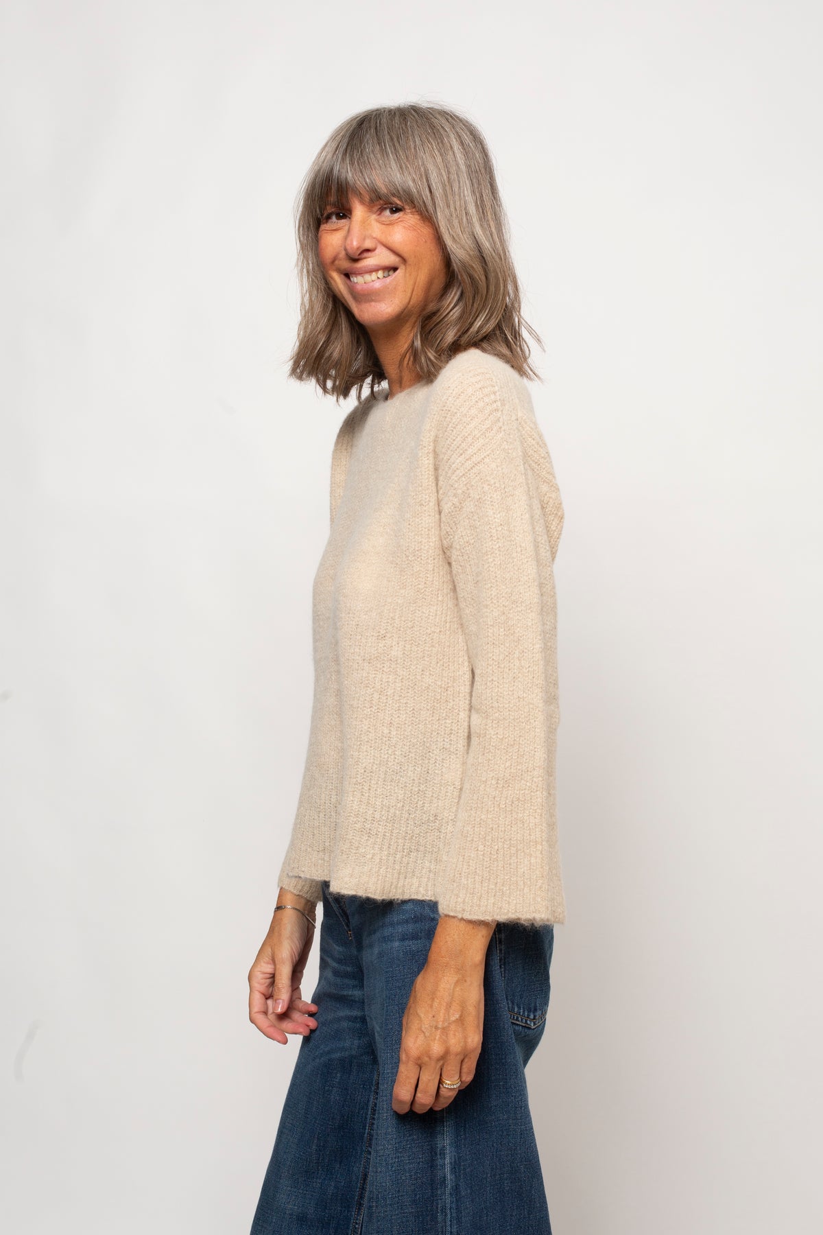 Maglia scollo a barca Eufonia