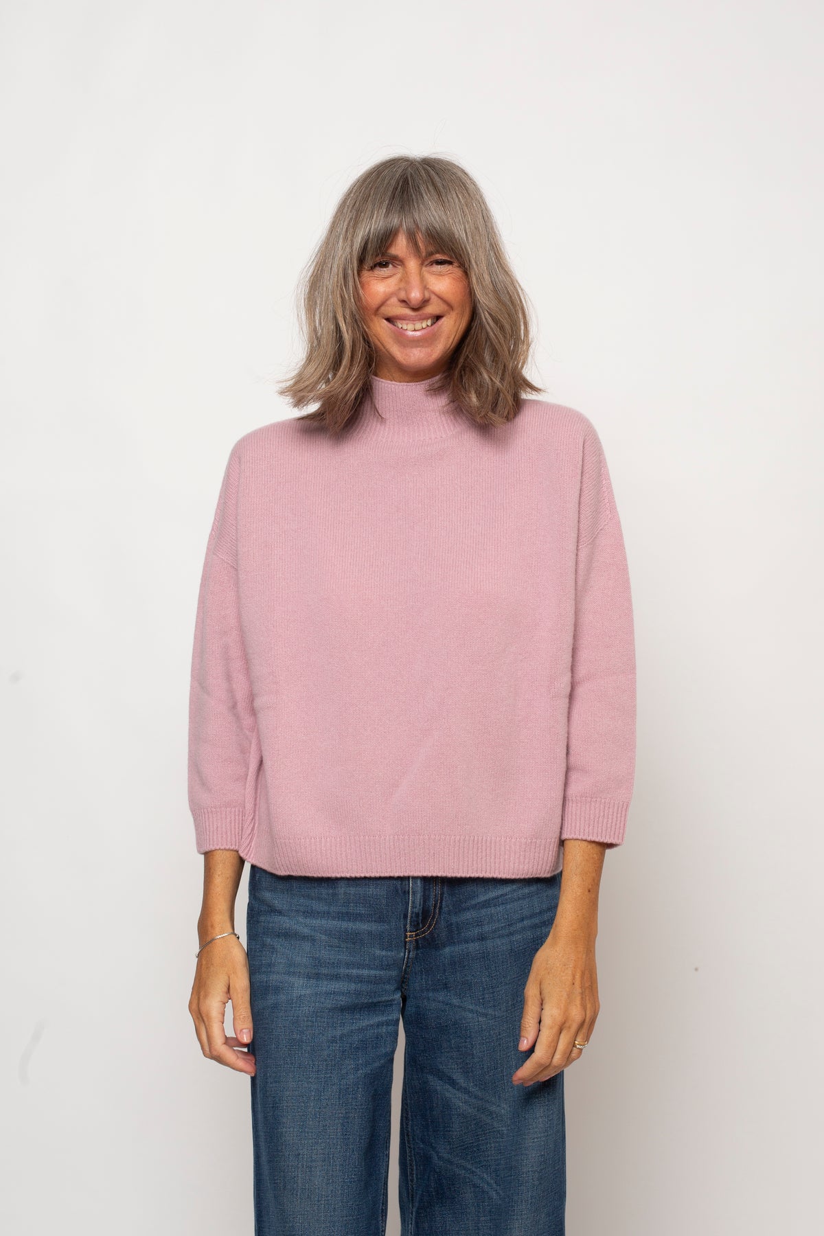 Maglia Collo Alto 100% Cashmere Agata Aspen