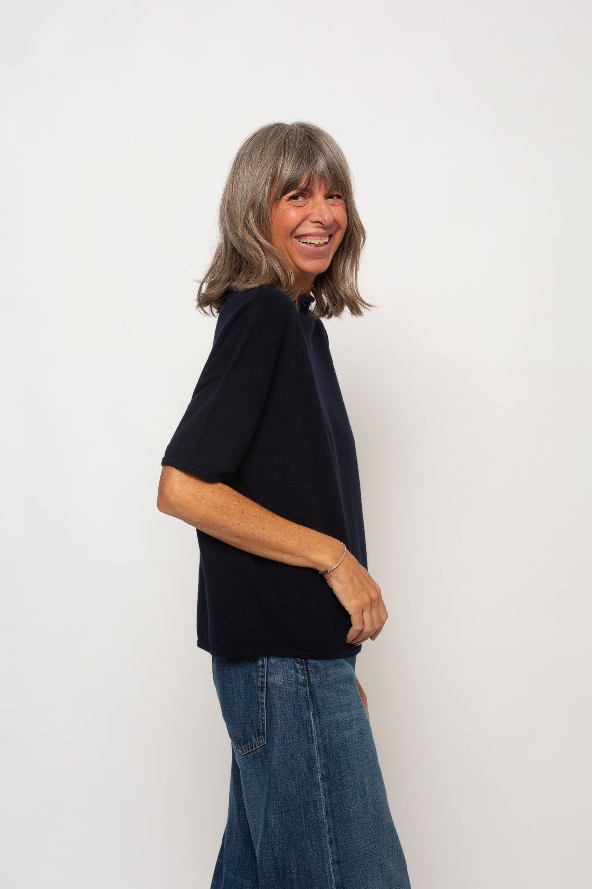Maglia "100% CASHMERE"  Collo Camino Agata Aspen