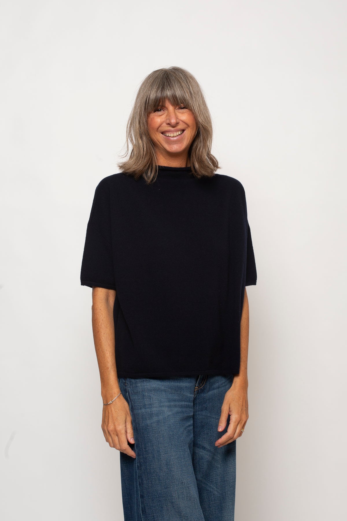 Maglia "100% CASHMERE"  Collo Camino Agata Aspen