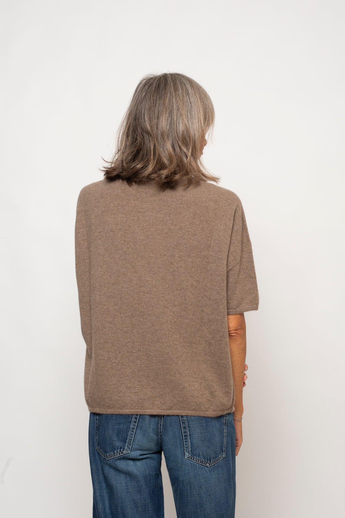 Maglia "100% CASHMERE"  Collo Camino Agata Aspen