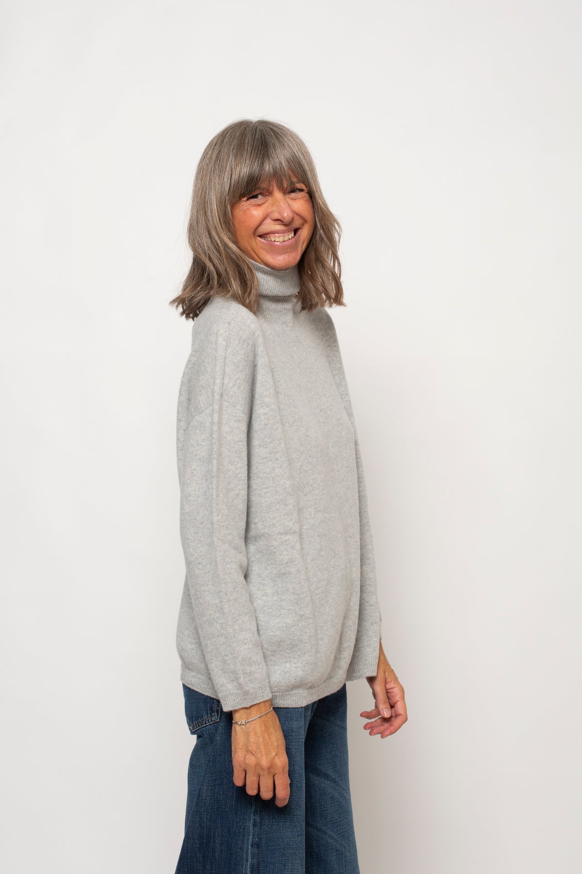 Maglia "100% CASHMERE" Collo Alto Agata Aspen