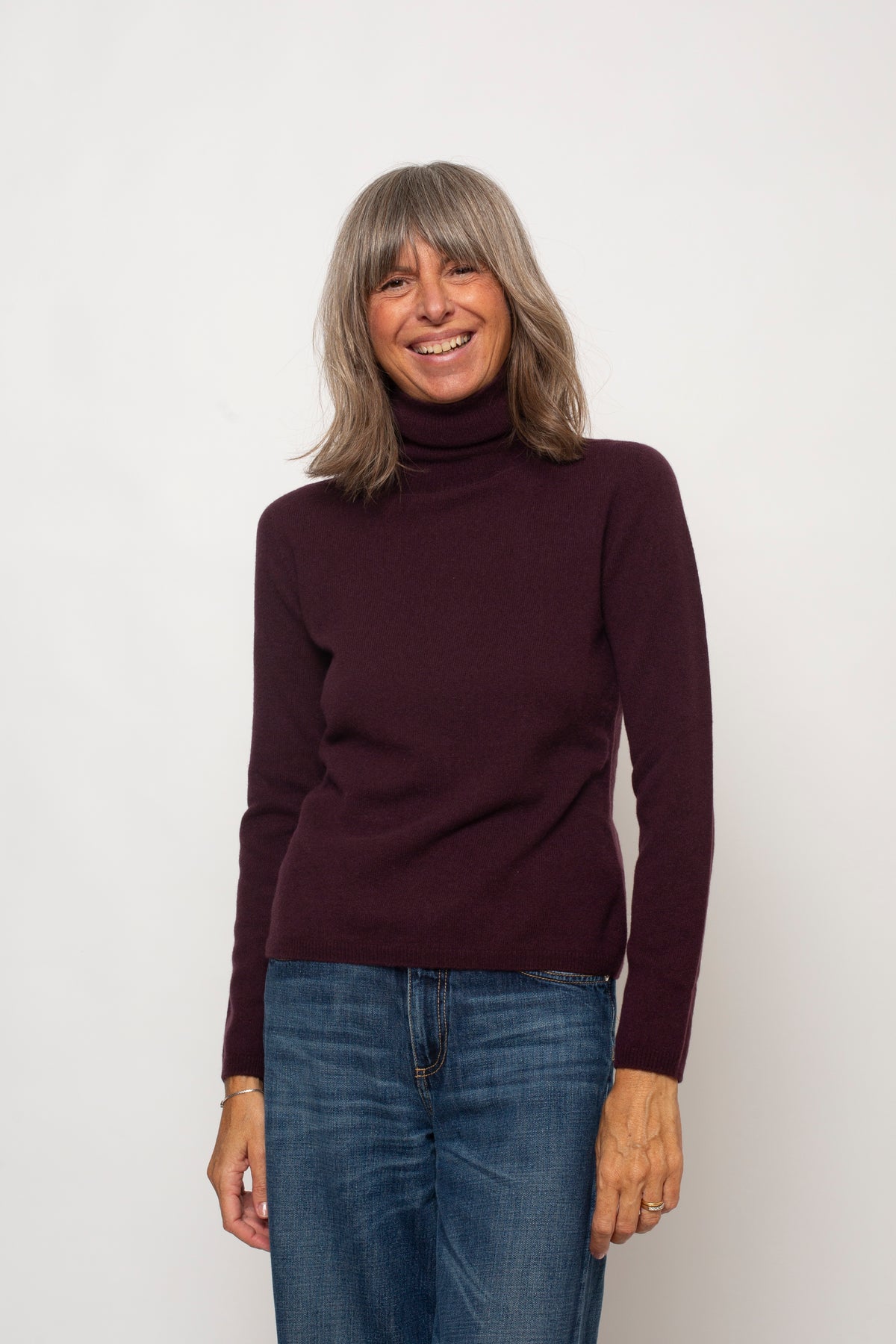 Maglia "100% CASHMERE" Collo Alto  Agata Aspen