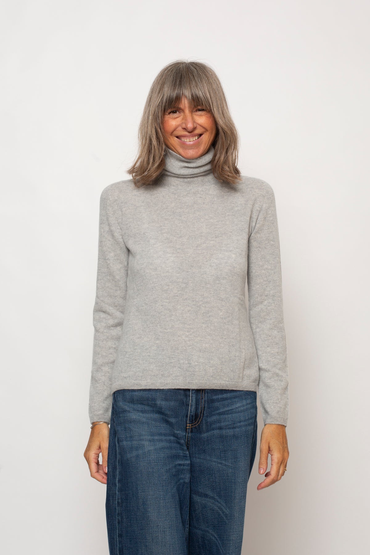 Maglia "100% CASHMERE" Collo Alto  Agata Aspen