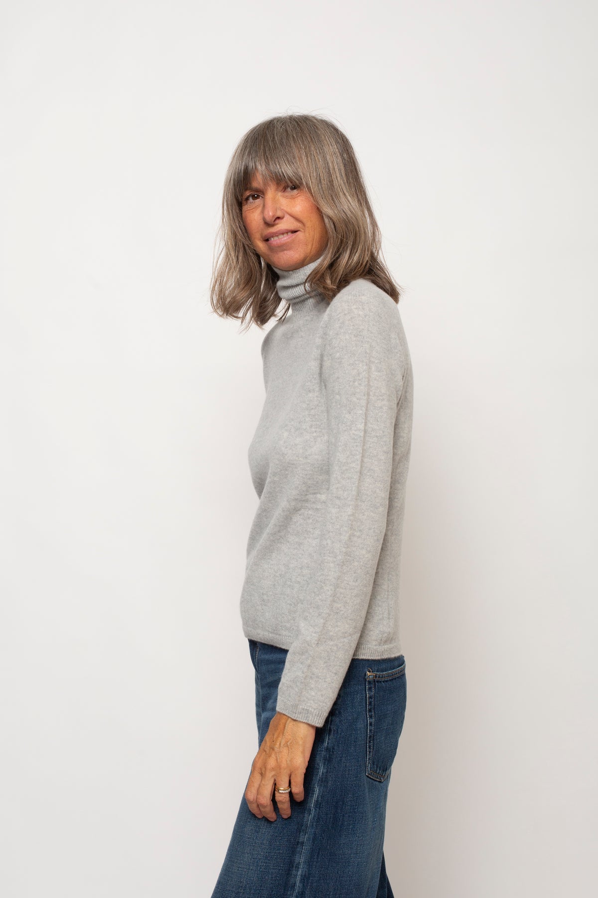 Maglia "100% CASHMERE" Collo Alto  Agata Aspen