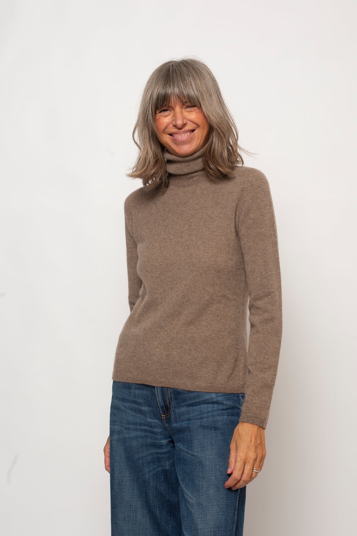 Maglia "100% CASHMERE" Collo Alto  Agata Aspen