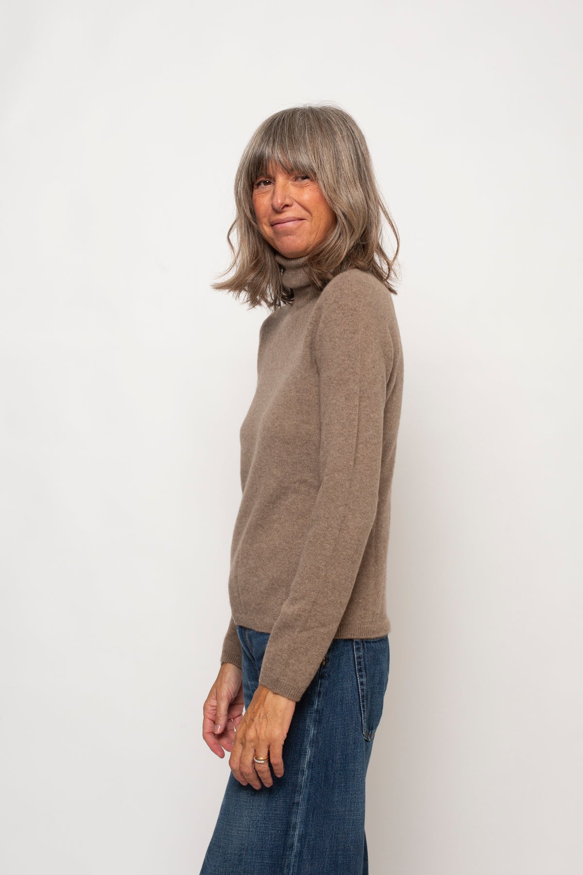 Maglia "100% CASHMERE" Collo Alto  Agata Aspen