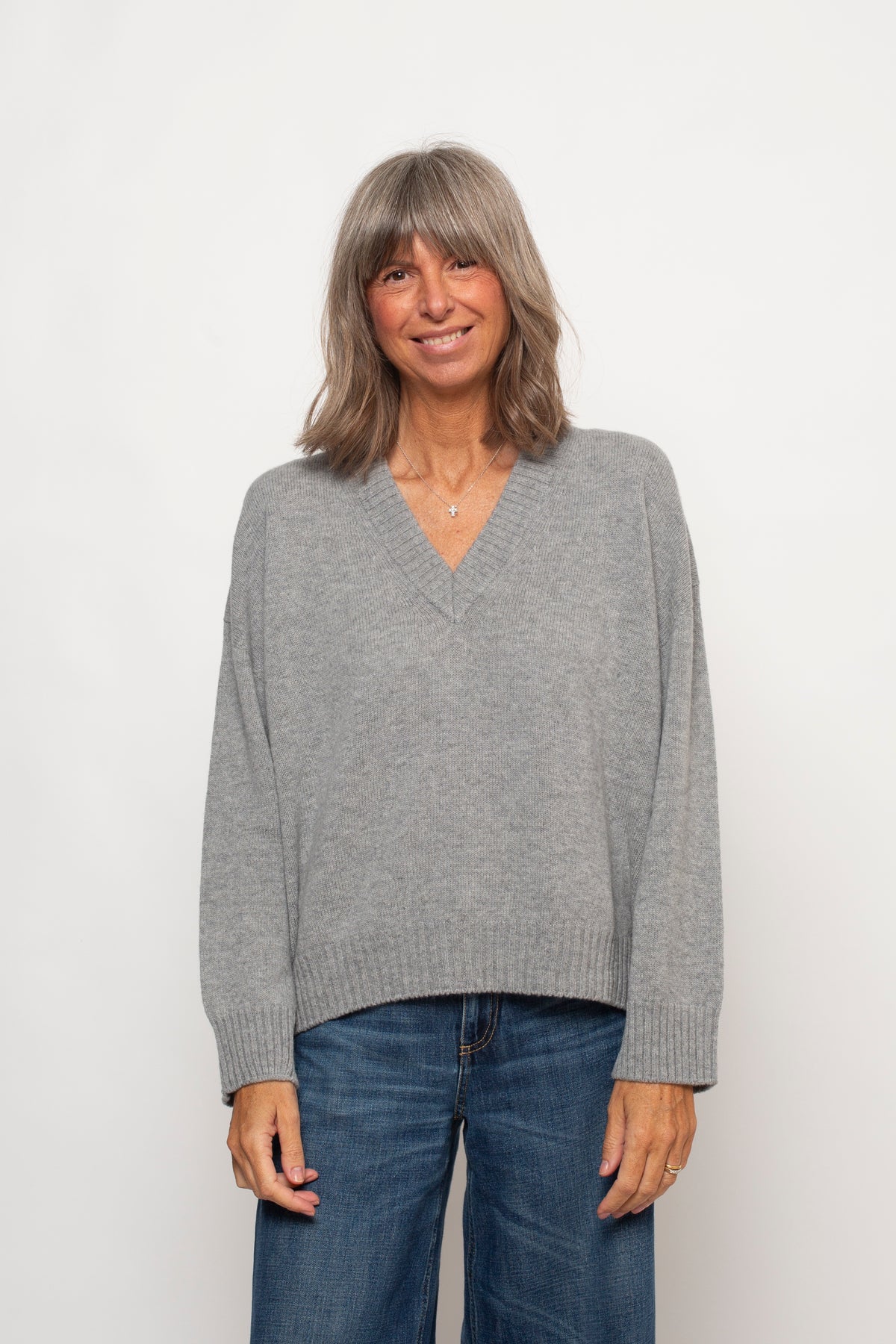 Maglia Scollo a V Agata Aspen