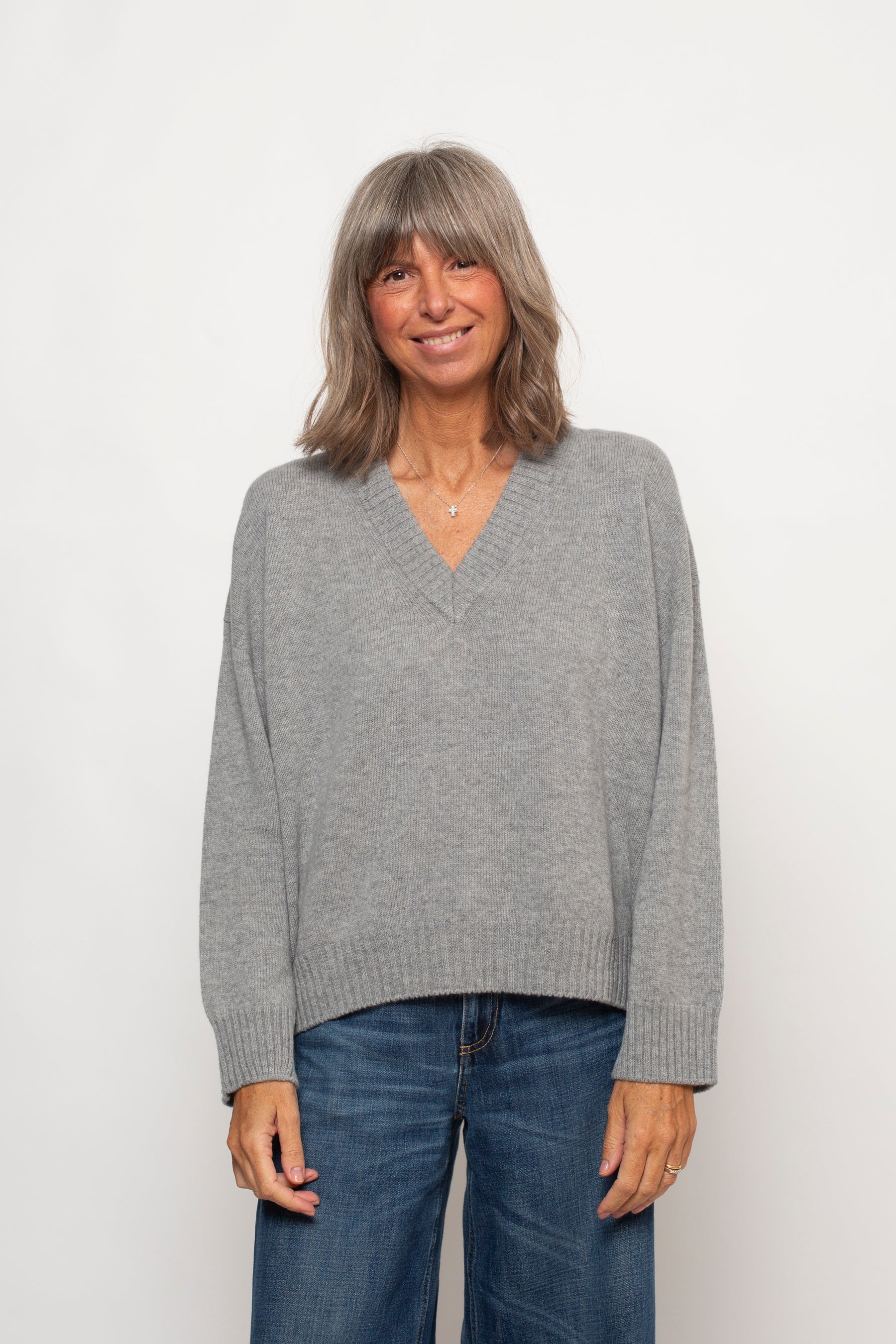 Maglia Scollo a V Agata Aspen