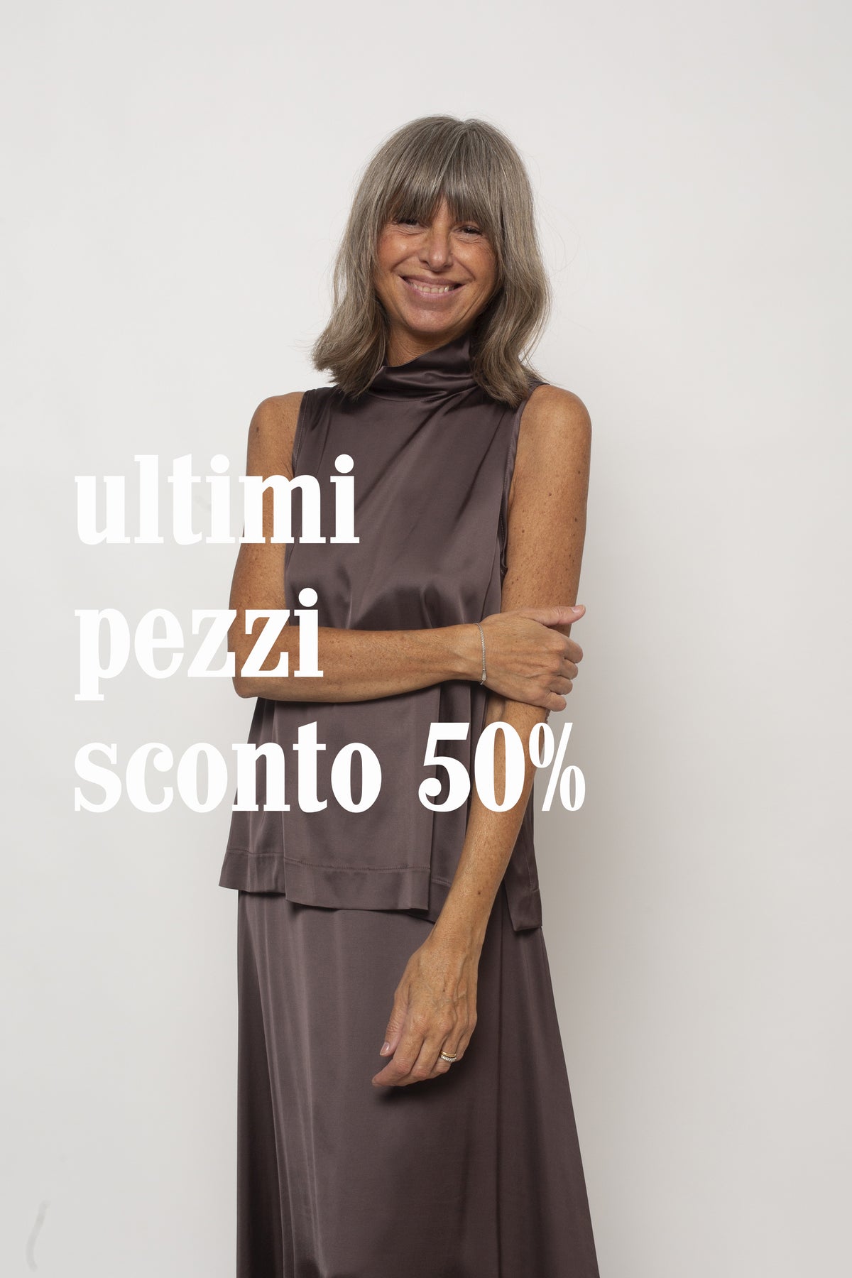 Top collo alto smanicato Eufonia