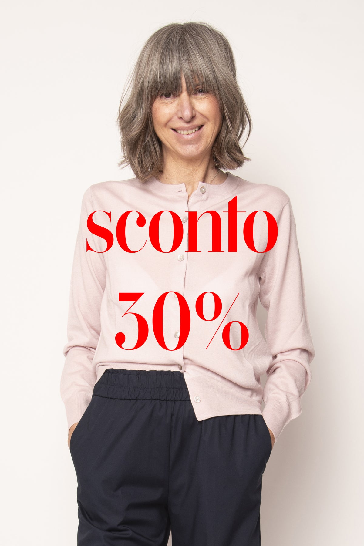 Cardigan con bottoni Aragona